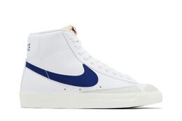 Nike Кроссовки Blazer Mid '77 Vintage 'White Deep Royal Blue', белый bq6806 132 | 77 vintagewhite deep royal blue