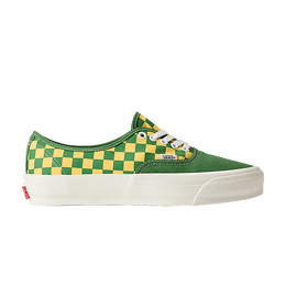 Vans Кроссовки Authentic 44 LX 'Checkerboard - Fairway Green Yellow', зеленый vn000ebnbr1 | checkerboard - fairway green yellow