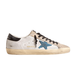 Кроссовки Golden Goose Superstar 'White Light Blue Black', белый gmf00101 f006228 82723 | white light blue black