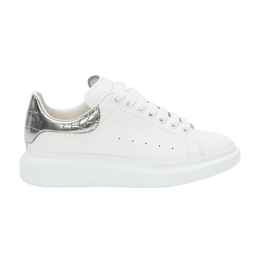 Кроссовки Alexander McQueen Oversized Sneaker 'Silver Crocodile', белый 625162 whybq 9071 | silver crocodile