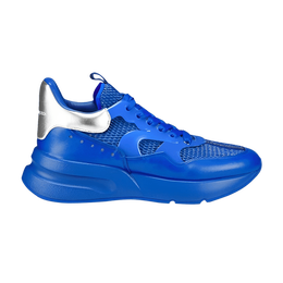 Кроссовки Alexander McQueen Oversized Runner 'Ultramarine Silver', синий 604281 whrhj 4436 | ultramarine silver