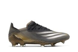 Adidas Кроссовки X Ghosted.1 FG 'Black Metallic Gold Melange', черный fx9099 | black metallic gold melange
