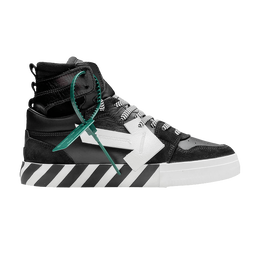 Кроссовки Off-White High Top Vulcanized 'Black White', черный omia225c99lea001 1001 | black white