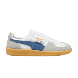 Puma Кроссовки Palermo Leather 'White Blue Horizon Gum', белый 396464 14 | white blue horizon gum
