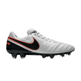 Nike Кроссовки Tiempo Legacy 2 FG 'Platinum Hyper Orange', серый 819218 001 | platinum hyper orange