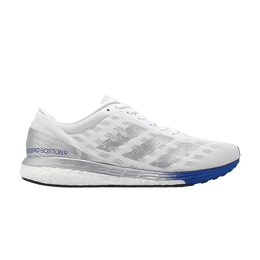 Adidas Кроссовки Adizero Boston 9 'Silver Metallic Royal Blue', белый eg4672 | silver metallic royal blue