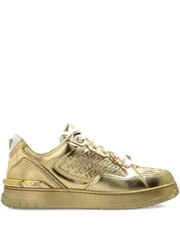 Versace Greca-detail leather sneakers 30904004