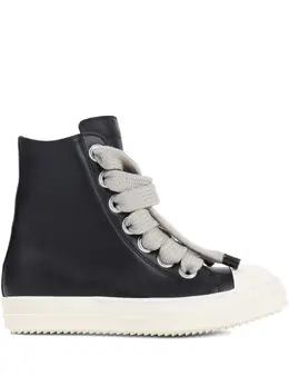 Rick Owens Jumbolace leather high-top sneakers 30944228