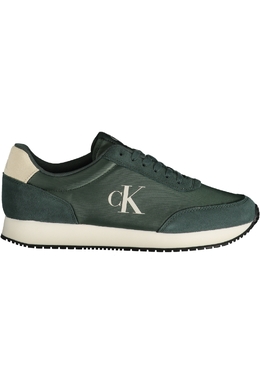 Кроссовки спортивные мужские Calvin Klein, зеленый / бежевый 31491 | verde