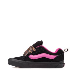 Кеды Vans Knu Skool Skate Shoe, цвет Black/Pink/Leopard 496234 | black/pink/leopard
