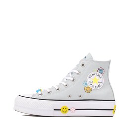 Кроссовки Womens Converse Chuck Taylor All Star Lift Smiley High-Top Sneaker, цвет You Dew You 389419 | you dew you