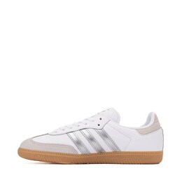 Кроссовки Womens Adidas Samba OG Athletic Shoe, цвет White/Silver/Gum 437553 | white/silver/gum