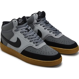 Кроссовки средней высоты Nike Court Vision, grey/black/gum 1047692/47163 | grey/black/gum