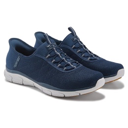 Кроссовки на резинках Slip-Ins brilliance - night shift bungee sneaker Skechers, navy sparkle 1056687/40805 | navy sparkle