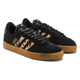 Кроссовки Vl court 3.0 Adidas, black/leopard/gum 5276574/30874 | black/leopard/gum