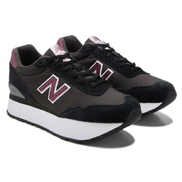 Платформенные ретро-кроссовки 515H New Balance, black/burg 1056431/39155 | black/burg