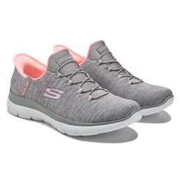 Кроссовки Slip-Ins summits sneaker Skechers, grey/coral 1054301/36655 | grey/coral