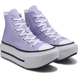 Кеды на двойной платформе Chuck Taylor Lift Double Stack High Top от Converse, purple violet heat 1058003/44771 | purple violet heat