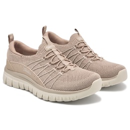 Кроссовки-слипоны с элегантным дизайном Skechers, taupe mesh 1057404/35075 | taupe mesh