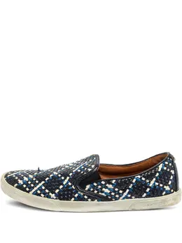 Jimmy Choo woven leather slip-on sneakers 30324052