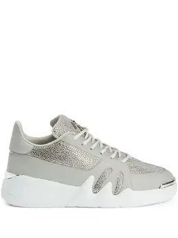 Giuseppe Zanotti Talon crystal-embellished low-top sneakers 19397396