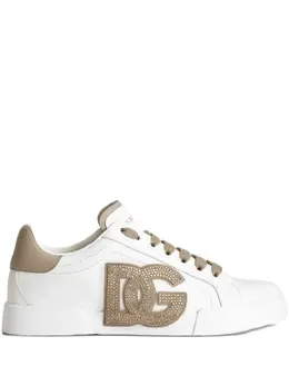 Кроссовки Portofino с логотипом Dolce & Gabbana, белый 29689437 | белый