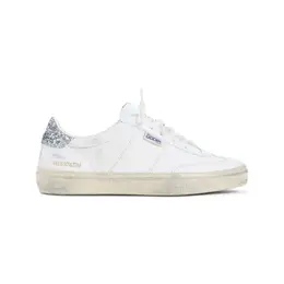 Golden Goose-White Cow Leather Soul Star Sneakers-Donna 52141668598100