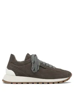Brunello Cucinelli-Runners Sneakers & Slip-On Marrone-Donna 52145864180052