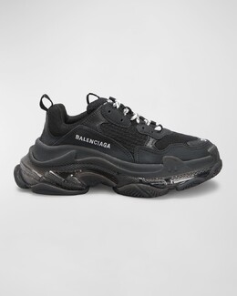 Кроссовки Triple S с прозрачной подошвой Balenciaga prod260770073 | 1000 black