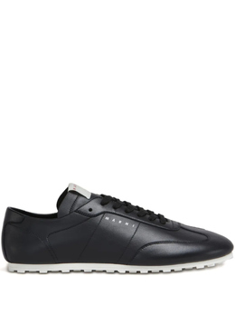 Кожаные кроссовки Marni, черный snzu018600p5558 | черный