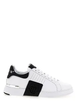 Philipp Plein-Hexagon Sneakers Bianco/Nero-Uomo 52188600664404