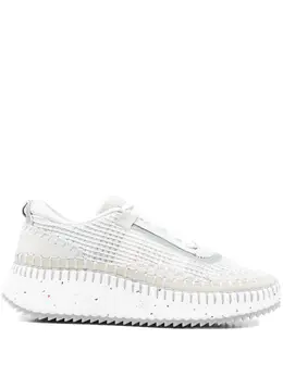 Chloé Nama textured lace-up sneakers 30912256