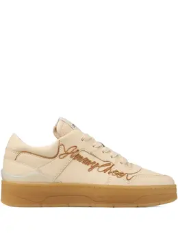 Jimmy Choo Florent embroidered leather sneakers 30356200
