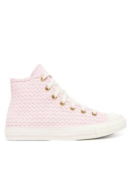 Тканевые кроссовки Chuck Taylor All Star Knit Hi A13643C Converse, розовый 0000305511928 | rosa