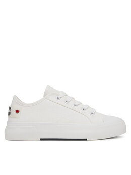 Тканевые кроссовки JA15012G0MJP0100 Love Moschino, белый 0000304970177 | weiß