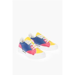 Кожаные кроссовки LOVE TEXTURE50 с логотипом Moschino, Multicolor 0017356487 | multicolor