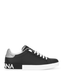 Мужские кроссовки Dolce & Gabbana Portofino на шнуровке, черный 4076209 | black/silver