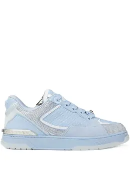 Versace Biggie Basket crystal-embellished sneakers 29867389