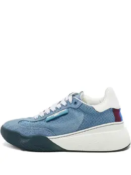 Stella McCartney denim-mesh platform sneakers 30345241