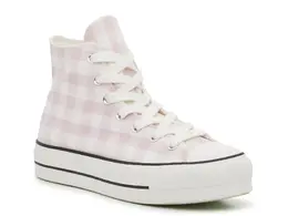 Кроссовки Chuck Taylor All Star Gingham Platform - женские Converse, White/Lilac 194435404165 | white/lilac