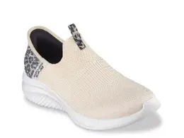 Hands Free Slip-ins Ultra Flex 3.0 Natural Step Slip-On Кроссовки - женские Skechers, Beige Leopard Print 196311690914 | beige leopard print
