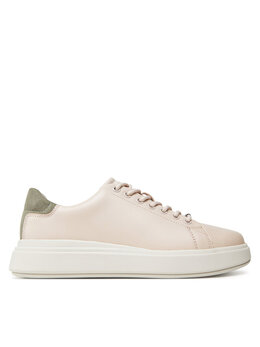 Кроссовки Cupsole Lace Up Lth HW0HW02540 Calvin Klein, бежевый 0000305198457 | beige
