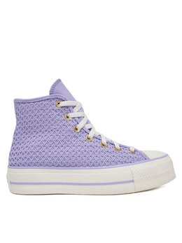 Тканевые кроссовки Chuck Taylor All Star Lift Platform Knit Kadın Mor A13644C Converse, фиолетовый 0000305511935 | violett