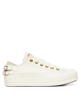 Тканевые кроссовки Chuck Taylor All Star Lift Platform Buckle A11866C Converse, белый 0000305511720 | weiß