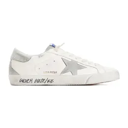 Golden Goose-White Ice Grey Superstar Lamb Leather Sneakers-Uomo 52175862923604