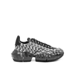 Jimmy Choo Diamond JC Monogram Glitter Leather Sneakers - EU35/US5 ji-8831299682516-eu35/us5