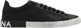 Кроссовки Dolce & Gabbana Portofino Vintage 'All Over Logo - Black', черный cs2203 ao483 8b956 | black