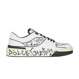 Кроссовки Dolce & Gabbana New Roma Low 'Allover Graffiti - White', белый cs2119 ae509 89697 | white