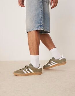 Кроссовки Adidas Gazelle Indoor цвета хаки 138323088 | khaki