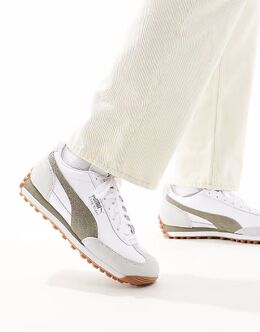 Кроссовки Puma Easy Rider белого и хаки цвета 139712279 | white